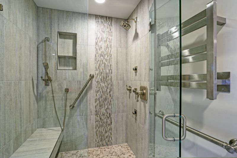 Modern Walk-in Shower with Glass Panels